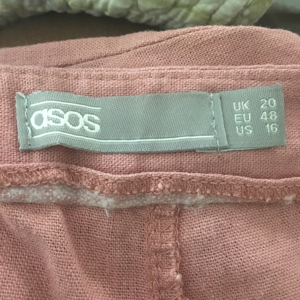 5 for $50 ASOS mauve cigar pants - Picture 7 of 7